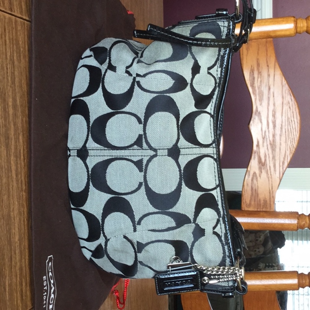 EUC Coach fabric hobo